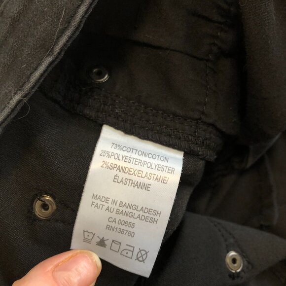 3/$25 ❥ R Jeans Black Ankle Capris Stretch Jeans Size 29x22 - Picture 9 of 13